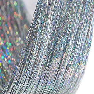 Hair Tinsel Silver